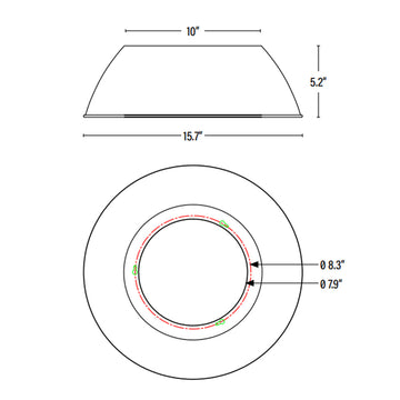 16 in. Aluminum Reflector